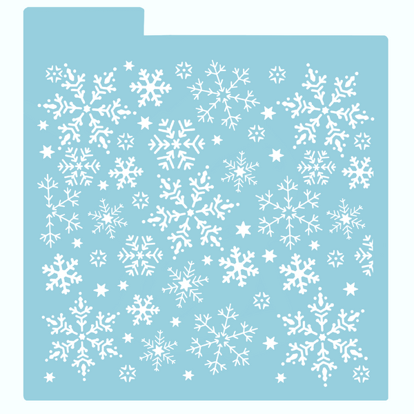 Stencil - Snowflakes bonitos