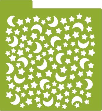 Stencil - Lunas y estrellas